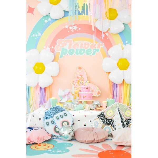 Pappbecher - Rosa - Goldrand - 6er-Pack