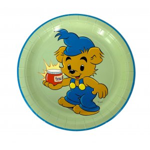 Teller 23cm - 8 Stück - Grün/Rosa - Bamse Kalas Teller 23cm - 8 Stück - Grün/Rosa - Bamse Kalas