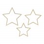 Hngende Sterne - 3er-Pack - Goldglitter