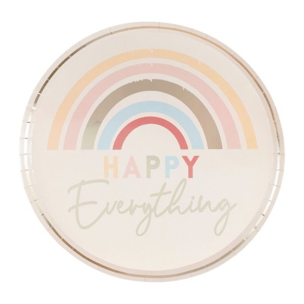 Pappteller - Happy Everything - 8er-Pack