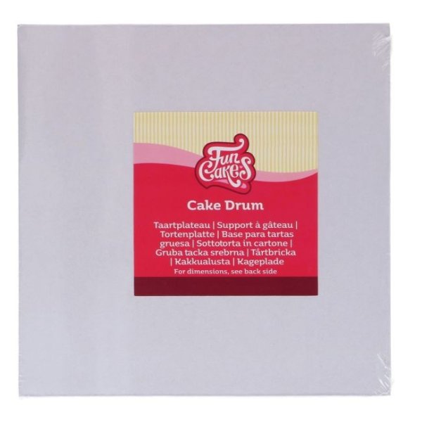 Dicke Kuchenform - Weiß - Quadratisch - 27,5 x 27,5 cm - FunCakes Dicke Kuchenform - Weiß - Quadratisch - 27,5 x 27,5 cm - FunCakes