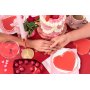 Servietten - Rotes Herz mit Goldrand - 20er-Pack