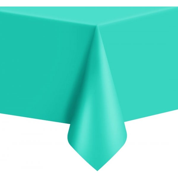 Tischdecke - Kunststoff - Mint - ca. 1,4 x 2,7 m Tischdecke - Kunststoff - Mint - ca. 1,4 x 2,7 m