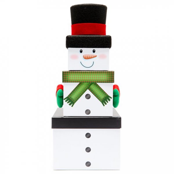 Stapelbare Geschenkboxen - Schneemann - 3er-Pack Stapelbare Geschenkboxen - Schneemann - 3er-Pack