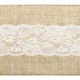 Tischlufer - Jute/Spitze