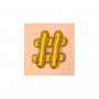 Folienballon Hashtag Gold Folienballon Hashtag Gold