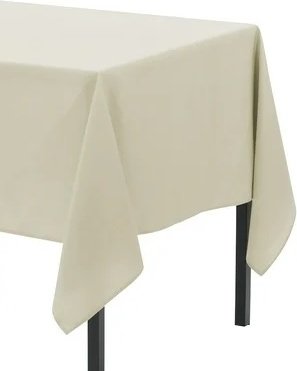 Tischdecke aus Stoffimitat - Elfenbein - 50 m Tischdecke aus Stoffimitat - Elfenbein - 50 m