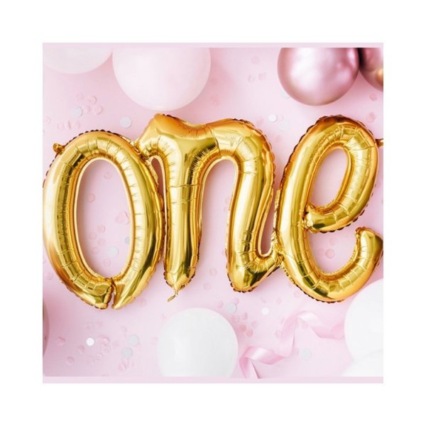 Folienballon \\\"Eins\\\" Gold