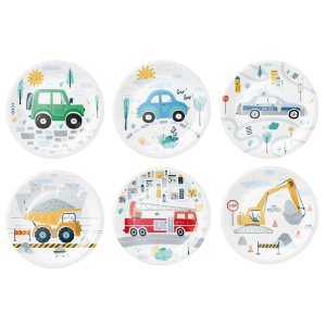 Pappteller - Stadtverkehr - 6er-Packung
