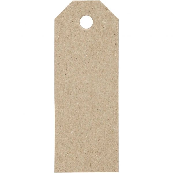 Anhnger - 8 cm - Kraft - 20er-Pack