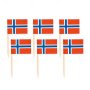 Partypicks - Flagge - Norwegen - 50 Stück Partypicks - Flagge - Norwegen - 50 Stück