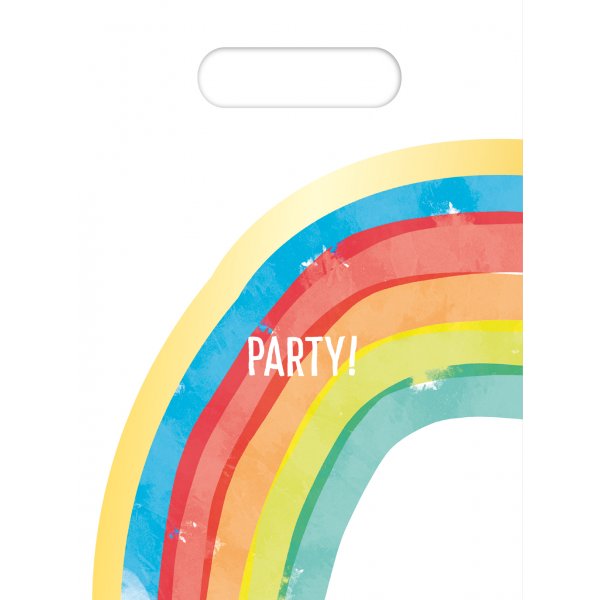 Angelteichbeutel/Schatzbeutel - Regenbogenparty - 6er-Pack Angelteichbeutel/Schatzbeutel - Regenbogenparty - 6er-Pack