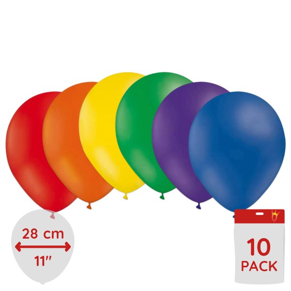 Luftballons - Regenbogenmix - 10er-Packung Luftballons - Regenbogenmix - 10er-Packung