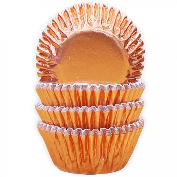 Pralinenformen - Metallic - Rosgold - 60er-Pack