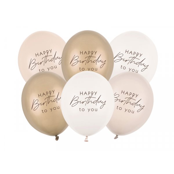 Luftballons - Beige-Mix - 30 cm Luftballons - Beige-Mix - 30 cm