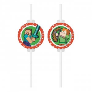 Papierstrohhalme - Minecraft - 4er-Pack Papierstrohhalme - Minecraft - 4er-Pack