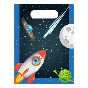 Partytüten Weltraumparty 6er-Pack Partytüten Weltraumparty 6er-Pack