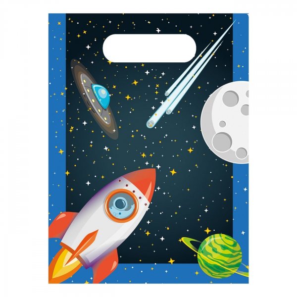 Partytüten Weltraumparty 6er-Pack Partytüten Weltraumparty 6er-Pack