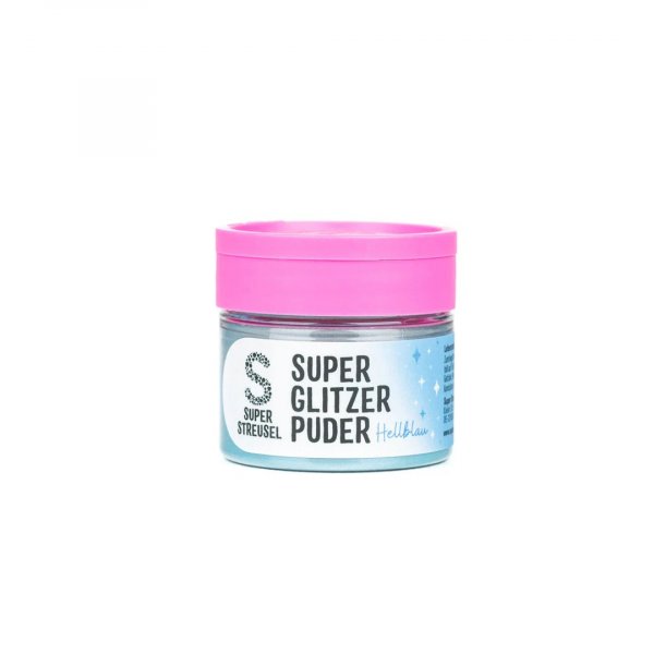 Essbarer Glitzer - Super Streusel - SuperLustreDust - Hellblau - 10 g