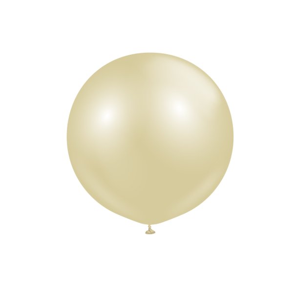 Luftballons, einfarbig - Premium 60 cm - Aura Antikgold - 2er-Pack