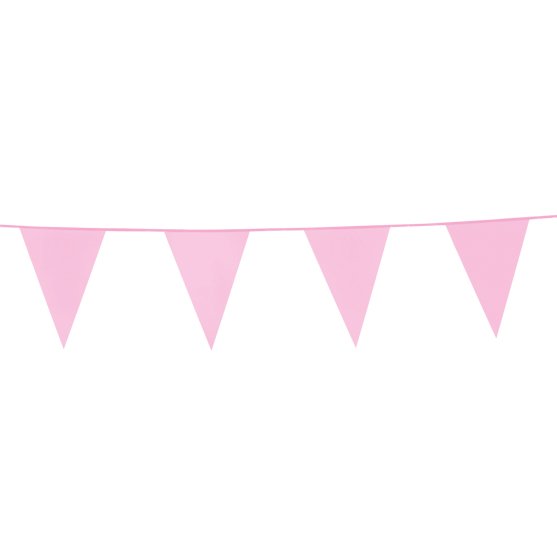 Wimpelgirlande - Rosa - 10 m Wimpelgirlande - Rosa - 10 m