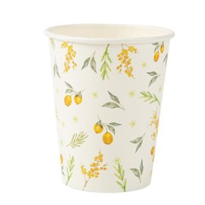 Pappbecher - Botanisch - Zitrone - 8er-Packung Pappbecher - Botanisch - Zitrone - 8er-Packung