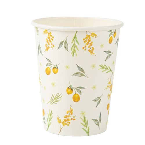 Pappbecher - Botanisch - Zitrone - 8er-Packung Pappbecher - Botanisch - Zitrone - 8er-Packung