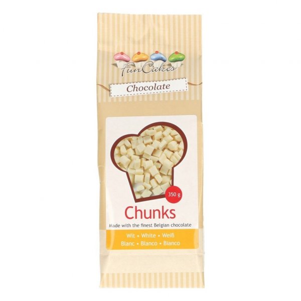 Schokoladenst�ckchen - Wei�e Schokolade - Funcakes - 350 g