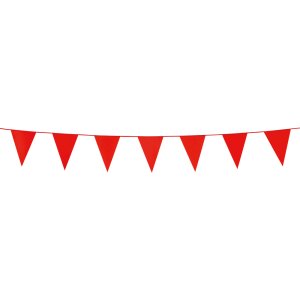 Wimpelgirlande Rot - 3 Meter Wimpelgirlande Rot - 3 Meter