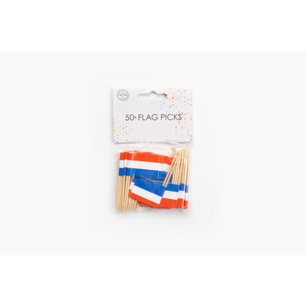 Partypicks - Flagge - Holland - 50 Stück Partypicks - Flagge - Holland - 50 Stück
