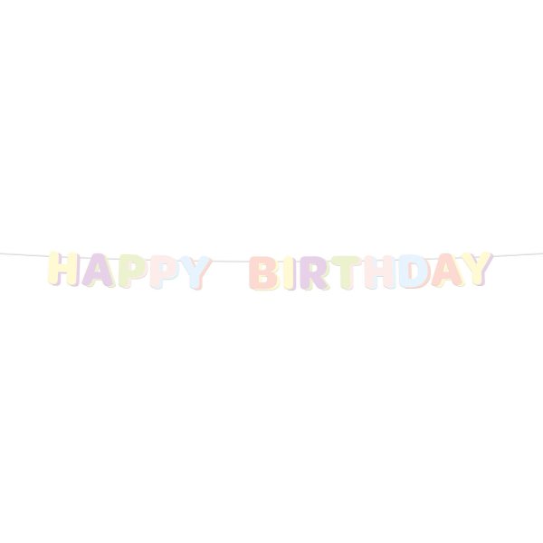 Girlande - Alles Gute zum Geburtstag - Pastell