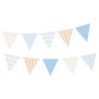 Girlande - Dreiecke - Hellblau/Gold Girlande - Dreiecke - Hellblau/Gold
