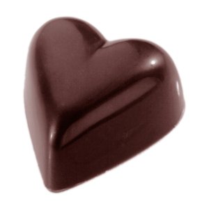 Pralinenform - Abgerundetes Herz - CW1417 - 3,1 cm - Chocolate World Pralinenform - Abgerundetes Herz - CW1417 - 3,1 cm - Chocolate World