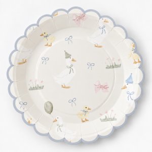 Pappteller - Geburtstagsente - 22 cm - Lavendelblau - 8er-Pack Pappteller - Geburtstagsente - 22 cm - Lavendelblau - 8er-Pack
