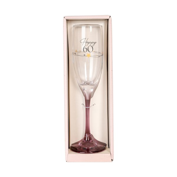 Champagnerglas - Alles Gute zum 60. Champagnerglas - Alles Gute zum 60.