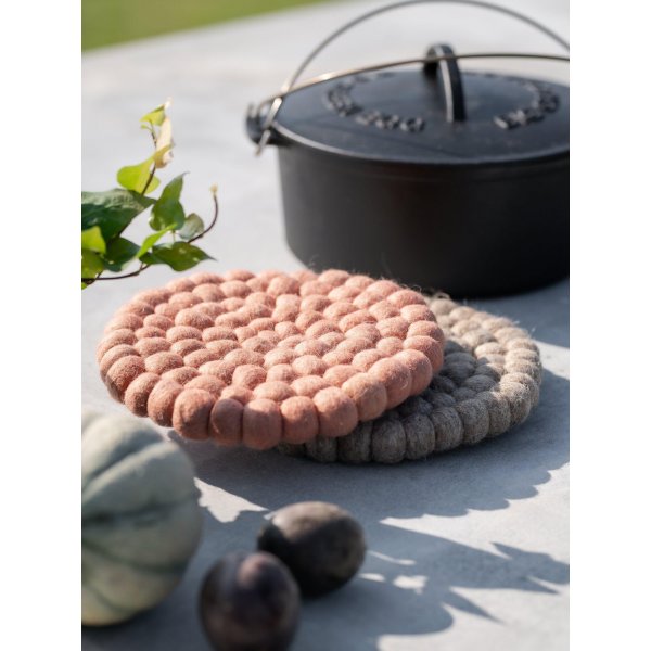 Nisha Topfmatte 20 cm - Koralle