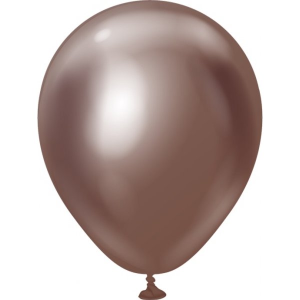 Mini-Luftballons schlicht - Premium 13 cm - Chocolate Chrome
