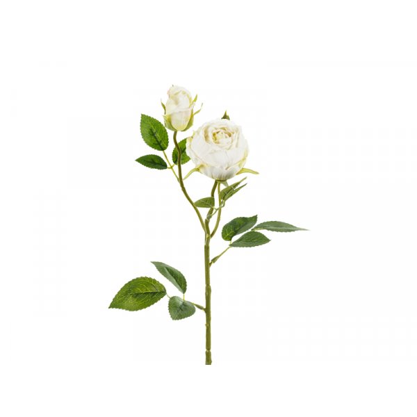 Künstliche Rosenblume - Hellcreme - 55 cm Künstliche Rosenblume - Hellcreme - 55 cm