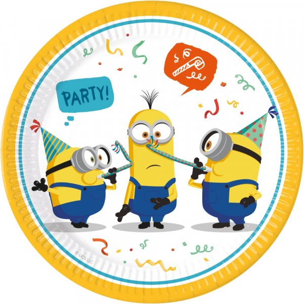 Pappteller - Minions - 23 cm - 8er-Pack Pappteller - Minions - 23 cm - 8er-Pack
