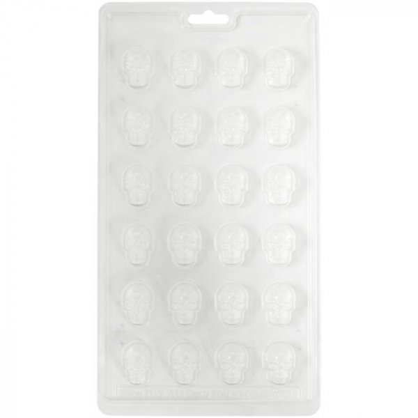 Form f�r Schokolade etc. - Totenk�pfe - 2,5x1,9 cm