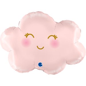 Folienballon - Wolke - Satin - Pastellrosa - Form - 61 cm Folienballon - Wolke - Satin - Pastellrosa - Form - 61 cm