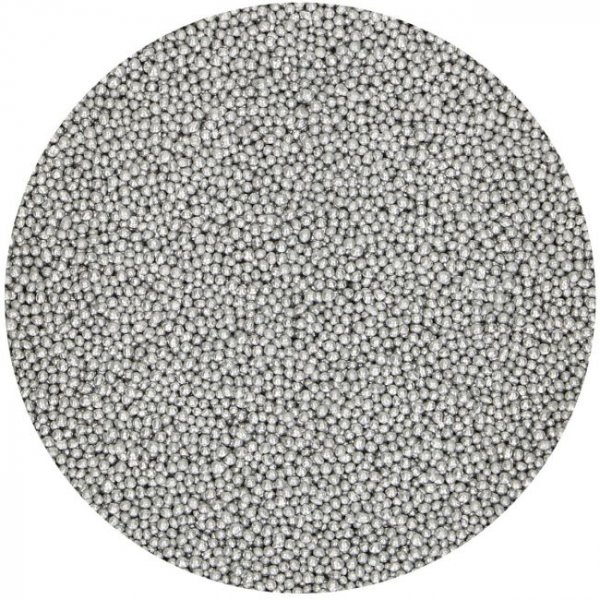 Zuckerperlen - Mini - Silber