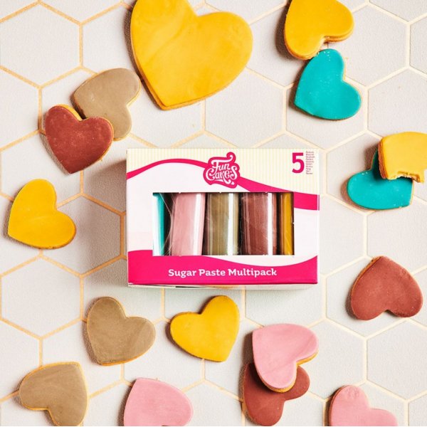 Zuckerpaste - Mixpack - Natürliche Farben Zuckerpaste - Mixpack - Natürliche Farben