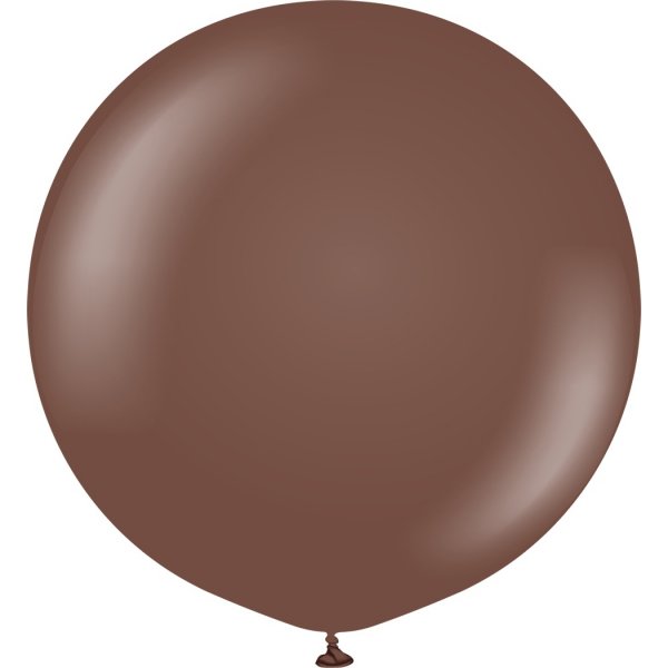 Luftballons Uni - Premium 90 cm - Schokoladenbraun - 2er-Pack