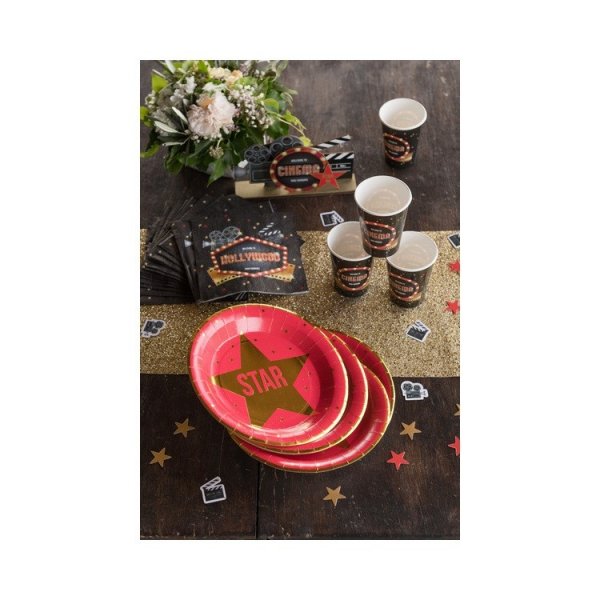 Pappteller - Hollywood - 22 cm - 10er-Packung Pappteller - Hollywood - 22 cm - 10er-Packung