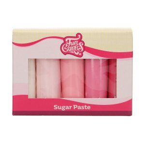Zuckerpaste - Mixpack - Pink - FunCakes - 5x100g Zuckerpaste - Mixpack - Pink - FunCakes - 5x100g