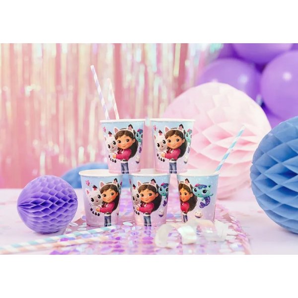 Pappbecher - Gabby's Dollhouse - Der Film - 6er-Pack - 250 ml Pappbecher - Gabby's Dollhouse - Der Film - 6er-Pack - 250 ml