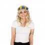 Haarreif - Blaue und gelbe Blumen Haarreif - Blaue und gelbe Blumen
