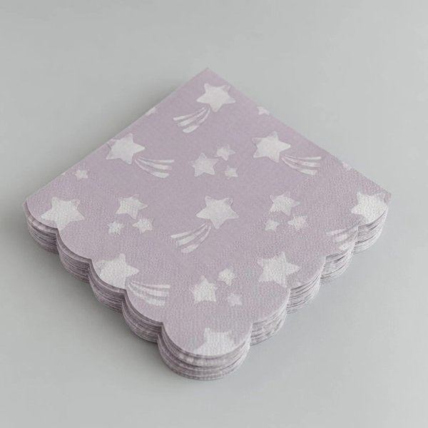 Servietten - Sterne - Lavendelblau - 16er-Packung Servietten - Sterne - Lavendelblau - 16er-Packung