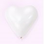 Herzballons - Wei - 6 Stck